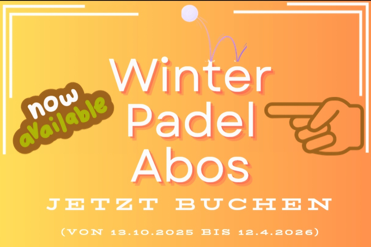 Winter Padel  Abos jetzt verfügbar!
