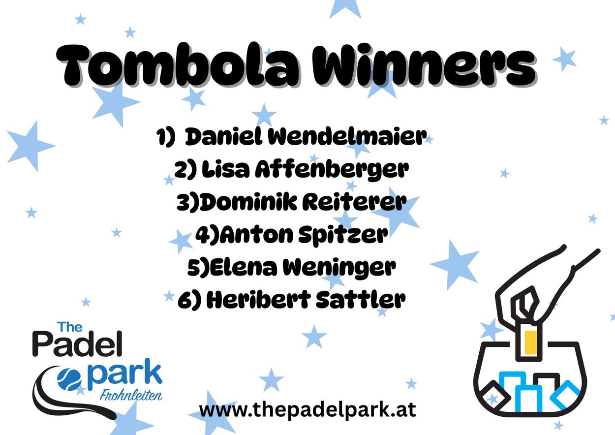 Tombola Winners bei unsere Eröffnung in Frohnleiten