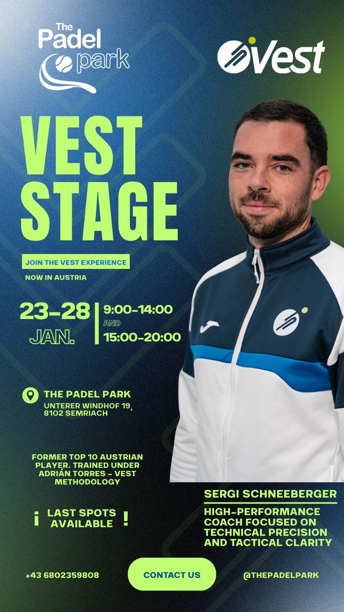 Sergi Schneeberger von Vest Padel zu Besuch!
